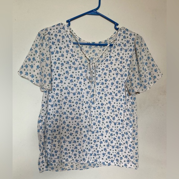 LOFT Women’s Tie Back Blouse - Picture 2 of 3